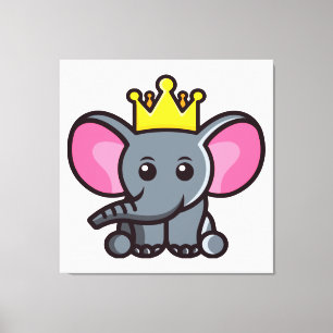 Lienzo El rey elefante