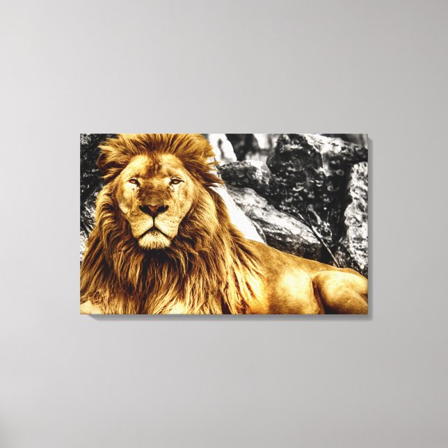 Lienzo El Rey León (Anverso)