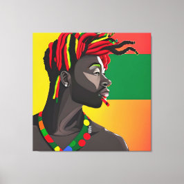 Lienzo El Rey Negro Melanin Hombre Bruto Hombres Hijo Prí