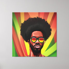Lienzo El Rey Negro Melanin Hombre Bruto Hombres Hijo Prí