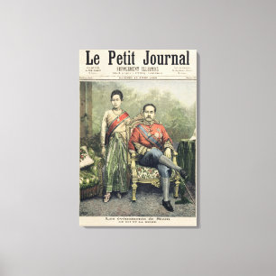 Lienzo El rey y la reina de Siam