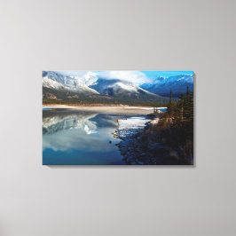 Lienzo El río Athabasca en el Parque Nacional Jasper