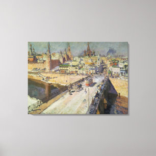 Lienzo El río Bridge, 1914 de Moskva