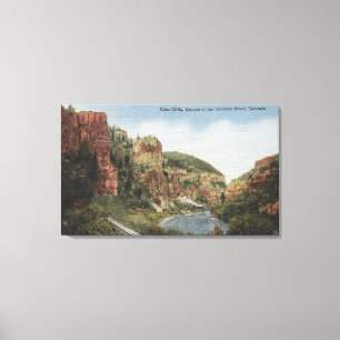 Lienzo El río Colorado, CO - acantilados del eco