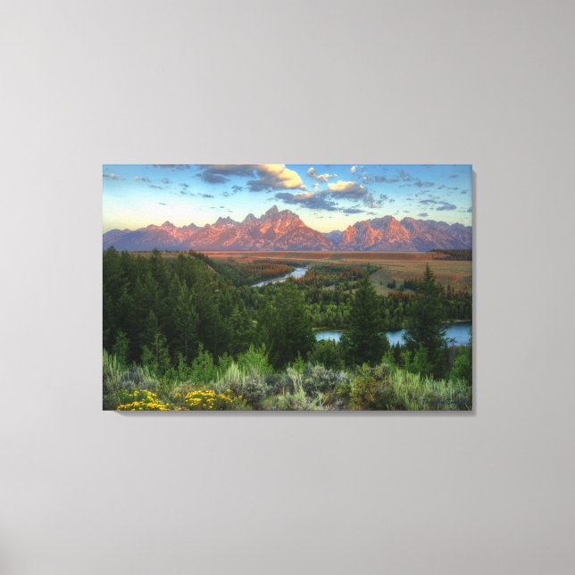 Lienzo El río de las serpientes frente al amanecer (Anverso)