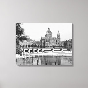 Lienzo El río Isar en Munich, c.1910