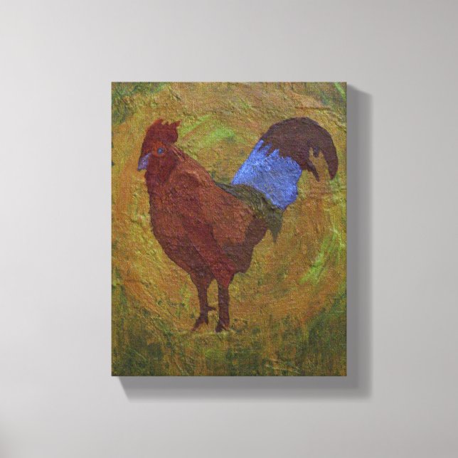 Lienzo El Rooster (Anverso)