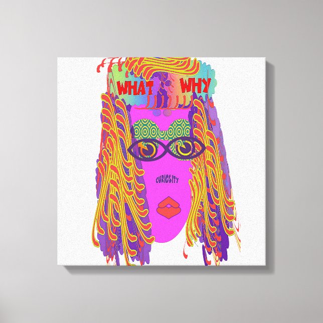 Lienzo El Rostro De La Curiosidad (Anverso)