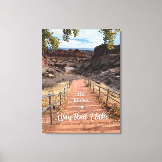 Lienzo Él sabe la forma en que tomo (Anverso)