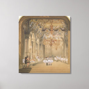 Lienzo El salón de la ópera durante el intervalo