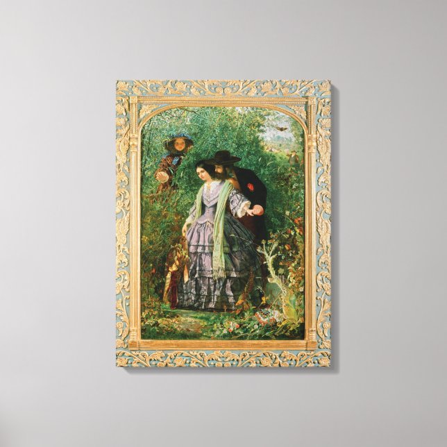 Lienzo El secreto, 1858 (Anverso)