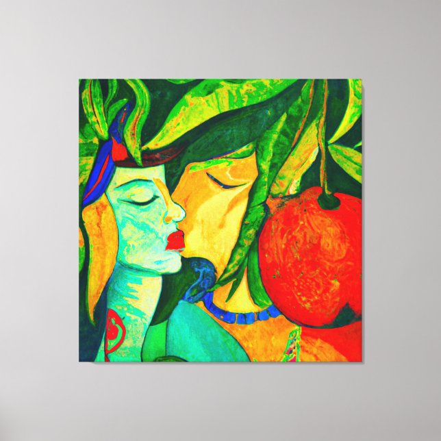 Lienzo El secreto de la pintura de Mangos II (Anverso)