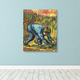 Lienzo El segador con hoz de Vincent van Gogh