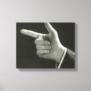 Lienzo El señalar del hombre