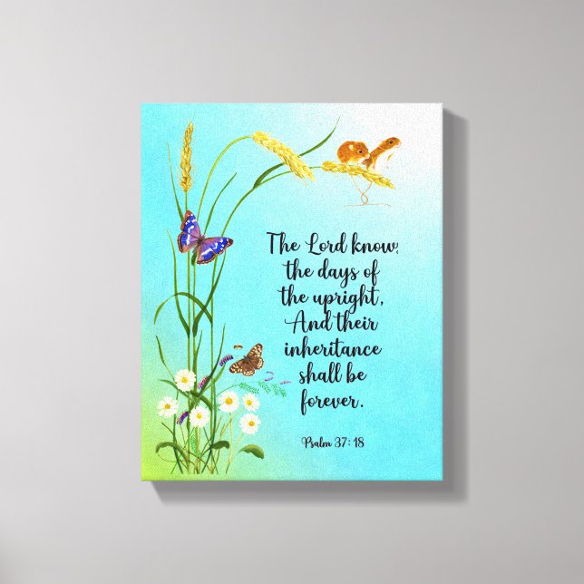 Lienzo El Señor conoce los días de los justos (Anverso)