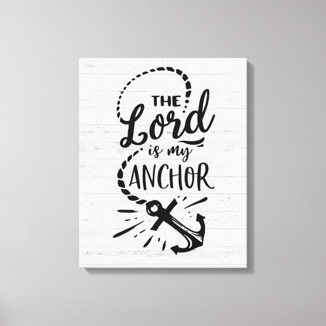 Lienzo El Señor es mi ancla (Anverso)