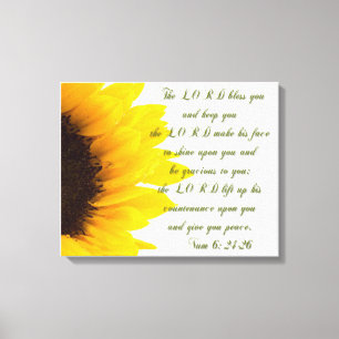 Lienzo El Señor te bendiga.../Girasol