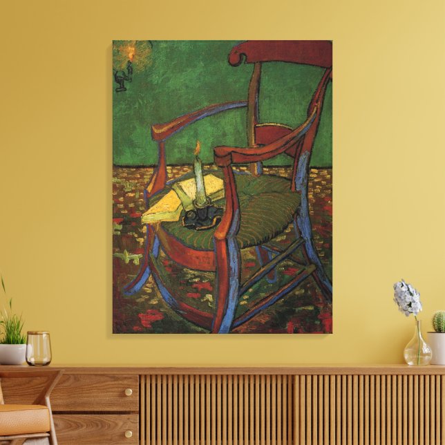 Lienzo El sillón de Paul Gauguin por Vincent van Gogh (Insitu (Sala de estar))