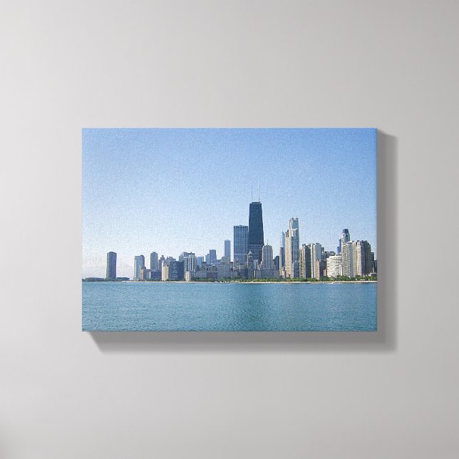Lienzo El Skyline de Chicago (Anverso)