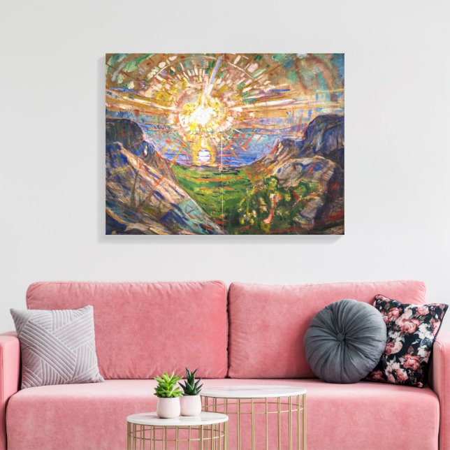 Lienzo El Sol 1912 | Edvard Munch | (Insitu (Sala de estar))