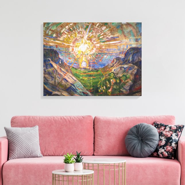 Lienzo El Sol 1916 | Edvard Munch | (Insitu (Sala de estar))