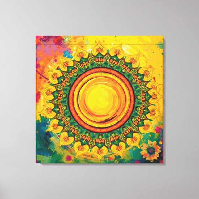 Lienzo El Sol - Lonas Envueldas (Anverso)