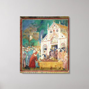 Lienzo El St. Clare abraza al cuerpo de St Francis