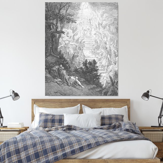 Lienzo El sueño de Jacob de Gustave Doré (Insitu(Dormitorio))