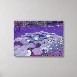 Lienzo El sueño de un lago púrpura