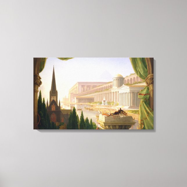 Lienzo El sueño del arquitecto (de Thomas Cole) (Anverso)