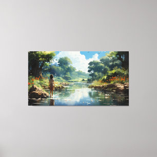 Lienzo El sueño del día sobre el mundo más allá