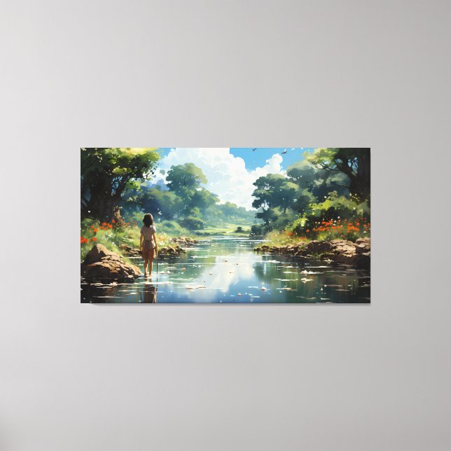 Lienzo El sueño del día sobre el mundo más allá (Anverso)