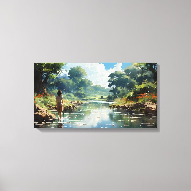 Lienzo El sueño del día sobre el mundo más allá (Anverso)