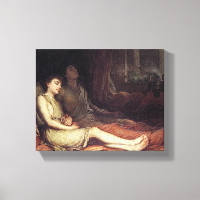 Lienzo El Sueño y su medio hermano la Muerte (Pesar) (Anverso)