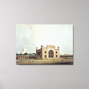 Lienzo El Taj Mahal en Agra, del 'paisaje oriental: Twe