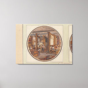 Lienzo El taller de los duendes, 1840