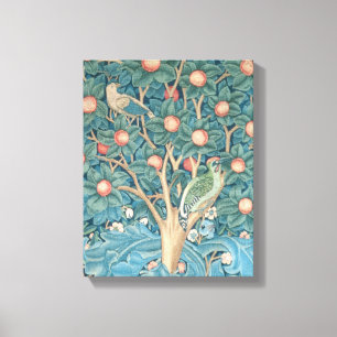 Lienzo El tapiz de los pájaros carpinteros, detalles de l