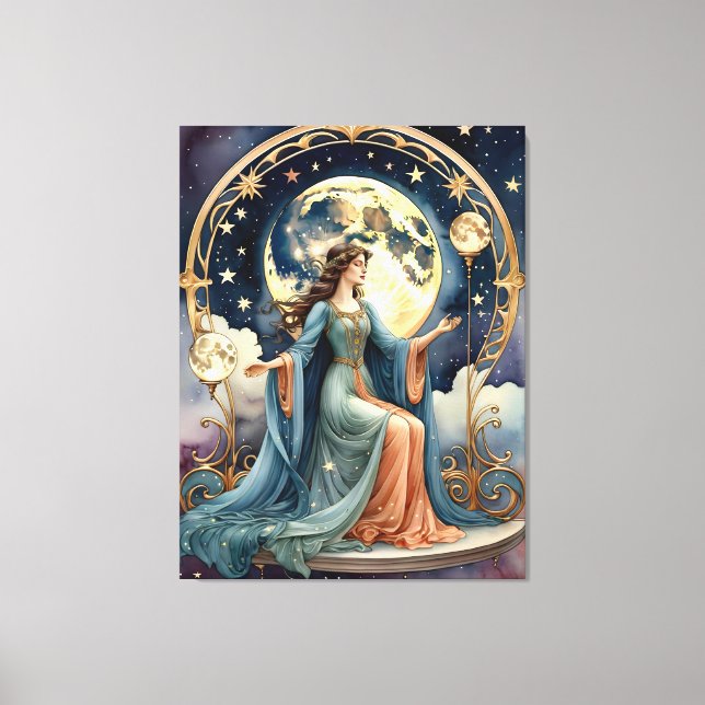 Lienzo el tarot mago (Anverso)