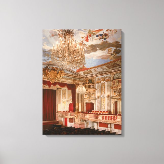 Lienzo El teatro (Anverso)