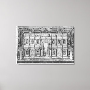 Lienzo El teatro olímpico en Vicenza