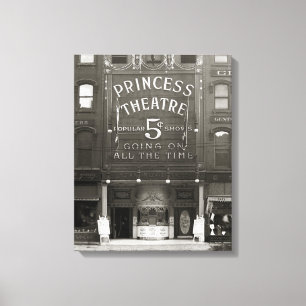 Lienzo El Teatro Princess, 1910