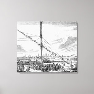 Lienzo El telescopio astronómico grande