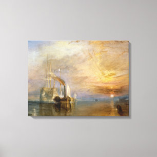 Lienzo El "Temeraire que lucha" tirado