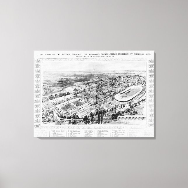 Lienzo El templo de la "Entente Cordiale" (Anverso)
