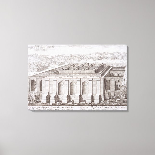 Lienzo El templo de Salomón, Jerusalén, de 'Entwurf ei (Anverso)