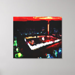 Lienzo El templo en el desierto