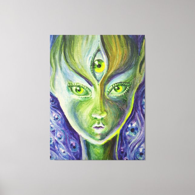 Lienzo El tercer ojo (Anverso)