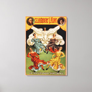 Lienzo El Theatrical hipnótico de la danza de la falda de