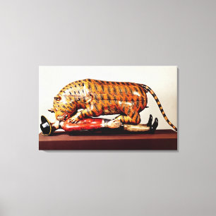 Lienzo El tigre de Tipu, c.1790 (madera)