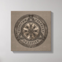 Lienzo El timón del cuero marrón australiano y el oro